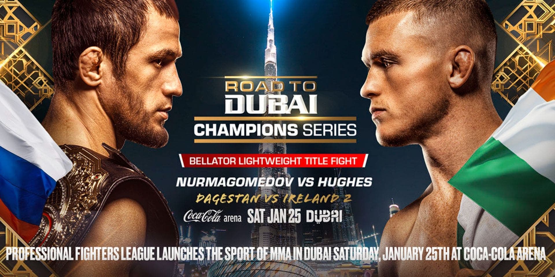 PFL Reveals Entire Road to Dubai Champions Series Card