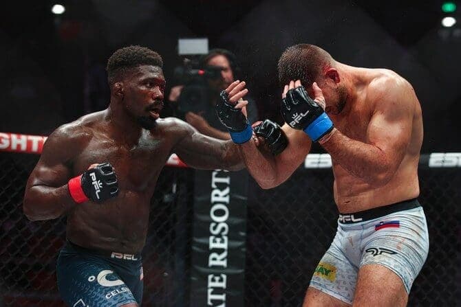 Impa Kasanganay Goes Through Hell to Clinch Top Seed in PFL Light Heavyweight Playoffs