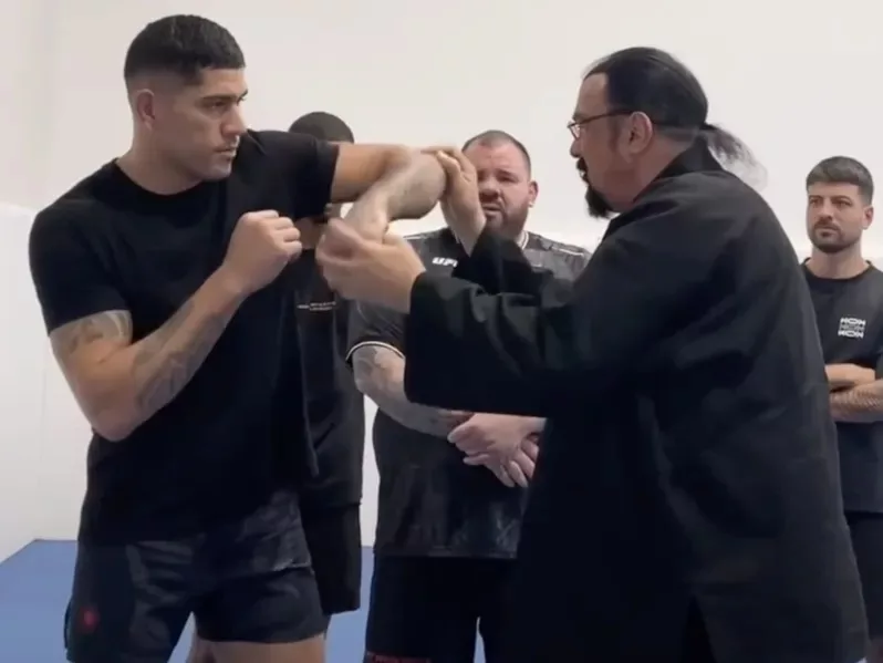 Steven Seagal Uses ‘CIA Experience' To Train Alex Pereira For UFC 300 Main Event