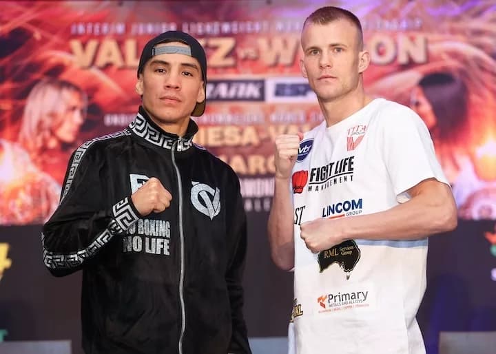 Oscar Valdez Vs Liam Wilson For WBO Interim Super-Featherweight Title
