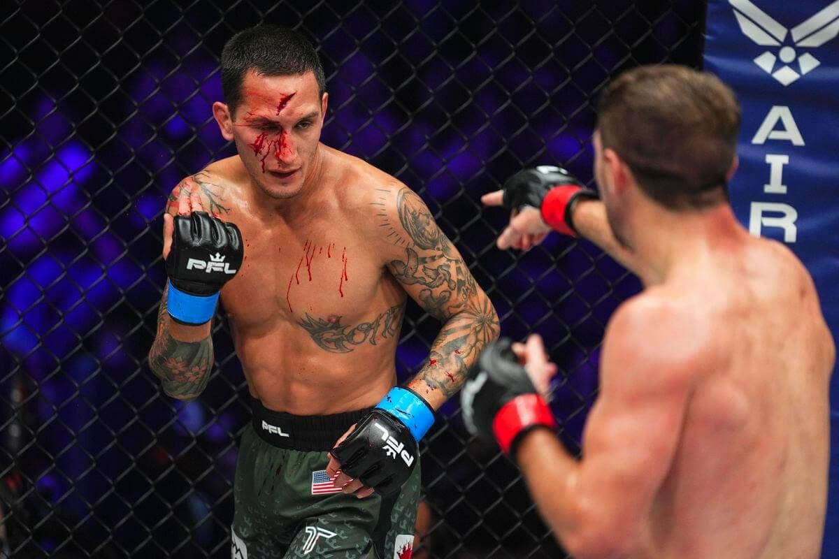 Brendan Loughnane Splits Open Justin Gonzalez’s Forehead & Grabs First Seed for PFL Featherweight Playoffs