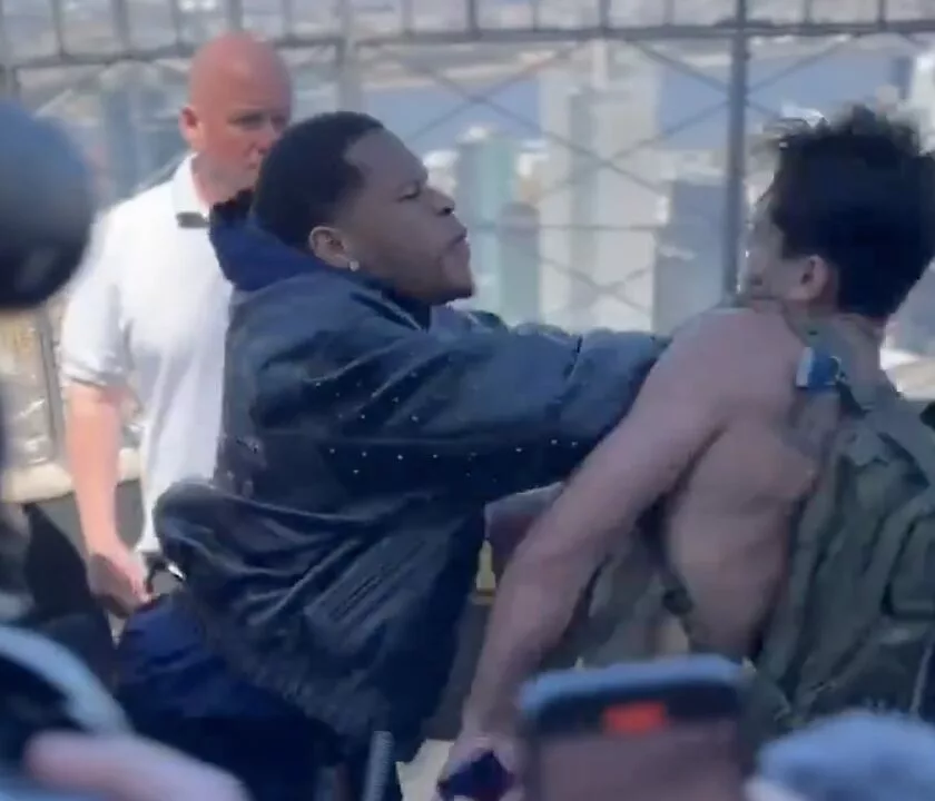 Haney Shoves Garcia At Empire State Building Over Disrespect To His Mother