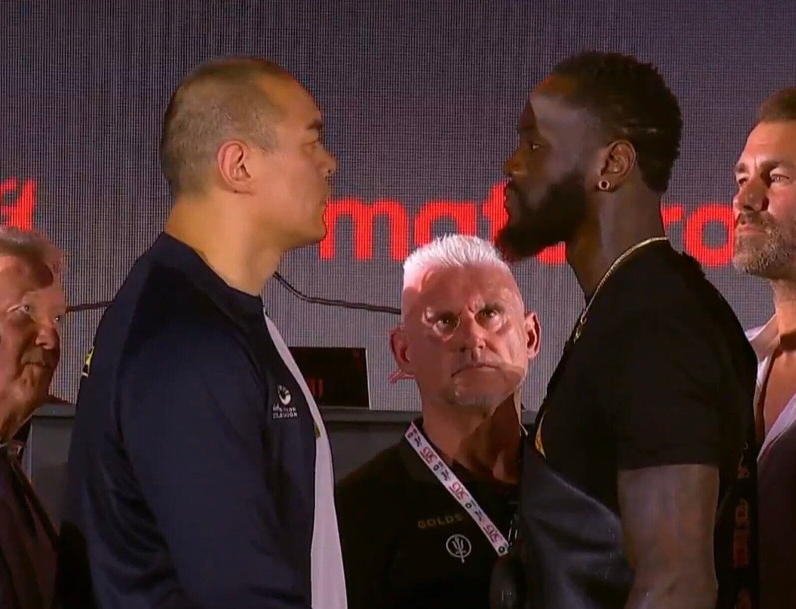 Wilder Stares Down Zhang In Chilling Face Off – ‘Someone's Going To Sleep'