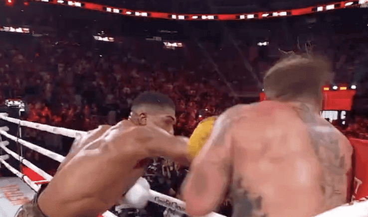 Joshua Knocks Out A Spirited Jake Paul