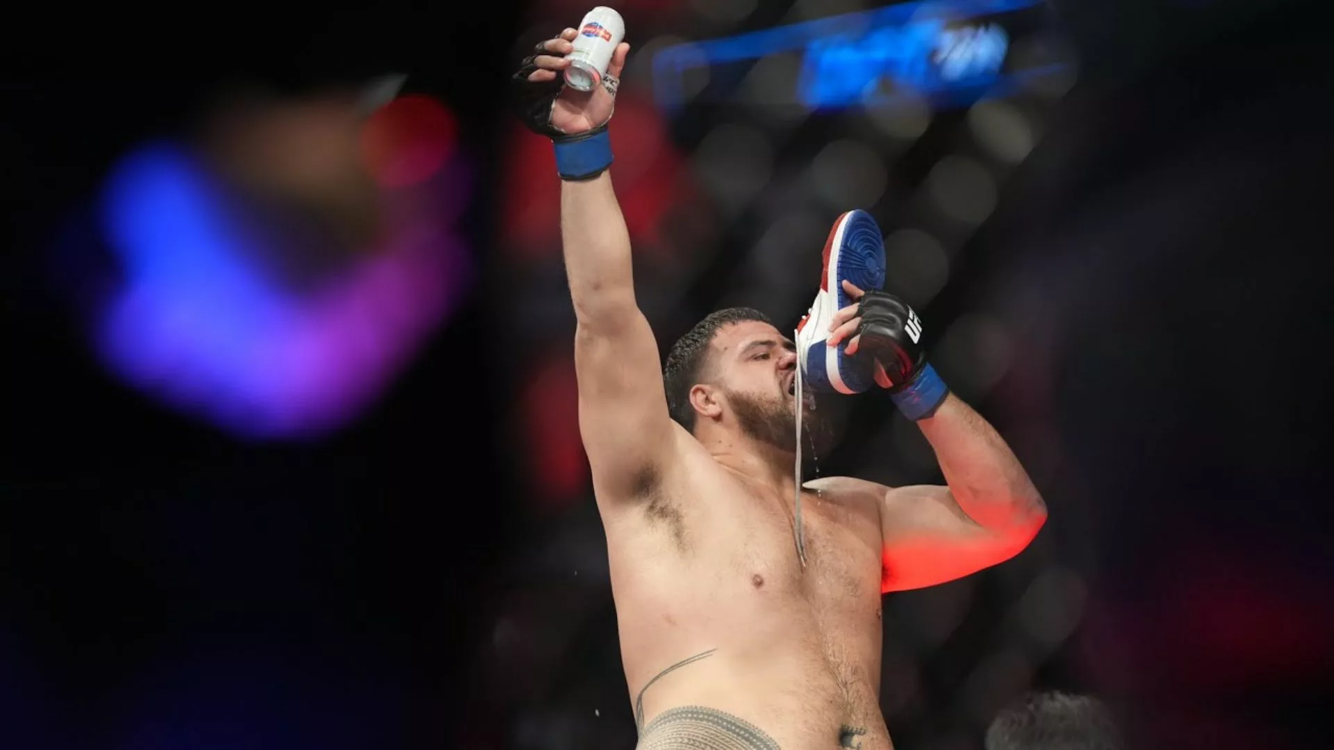 Tuivasa Hopes to Once Again Taste Beer Out of a Shoe at UFC 298