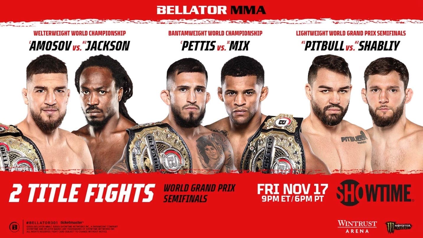 Bellator 301: Bantamweights Unify; Unbeaten Amosov Defends