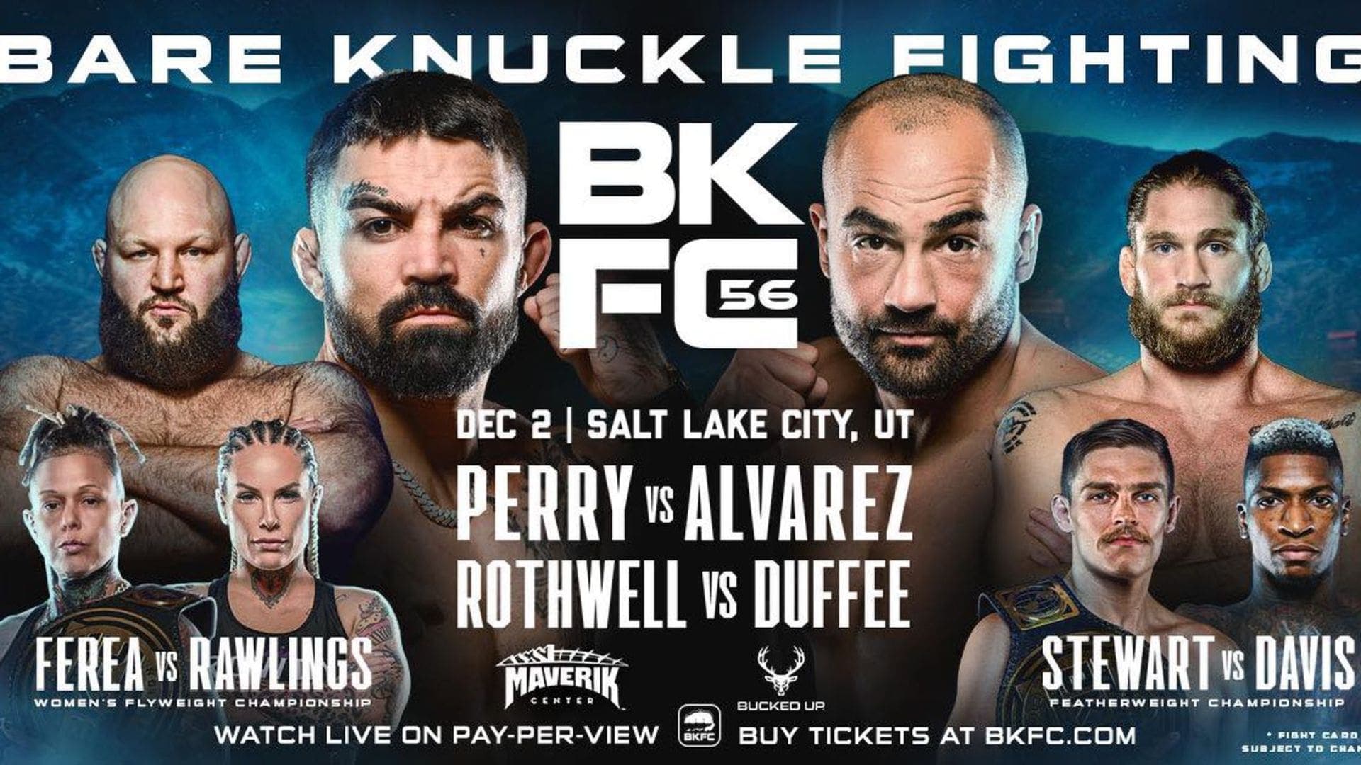 BKFC56: Mike Perry; Three Titles Fights