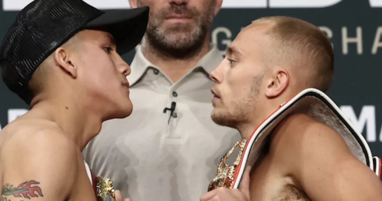 Sunny Edwards Taunts Bam Rodriguez For Turning Up Late, Both Weigh 111.6 Pounds For IBF/WBO Flyweight Unification