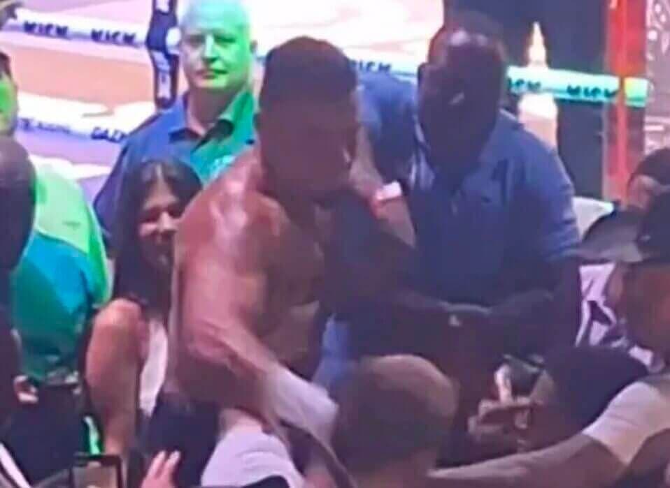 Influencer HSTikkyTokky Spits, Hits, And Hurls A Chair At A Fan