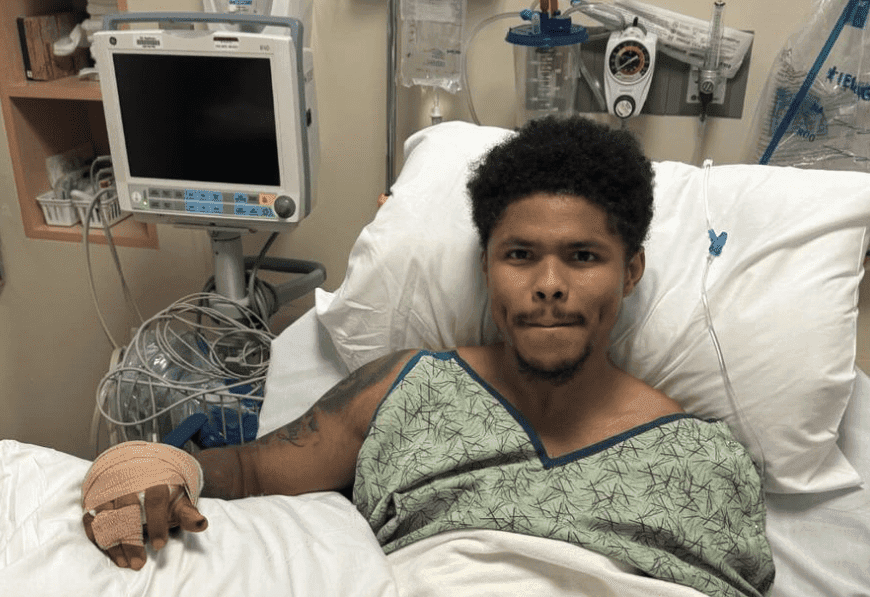 Shakur Stevenson Injury Halts Fight With Joe Cordina – ‘He Damaged His Hand'