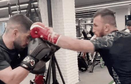 Ilia Topuria And Merab Dvalishvili Spar