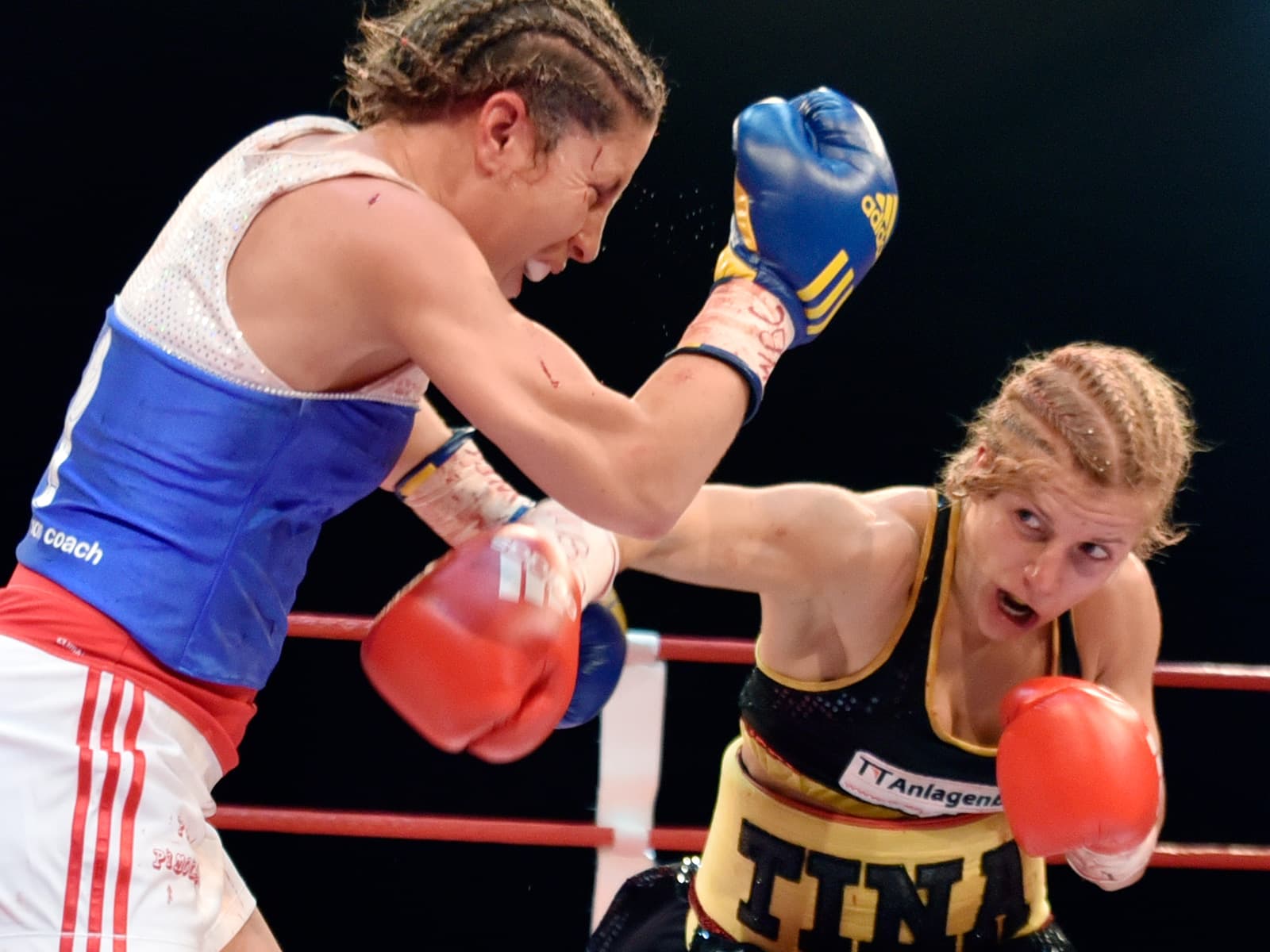 Women's boxing portrait