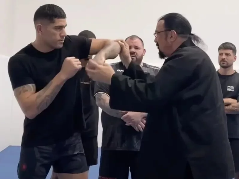 Steven Seagal Uses 'CIA Experience' To Train Alex Pereira For UFC 300 Main Event