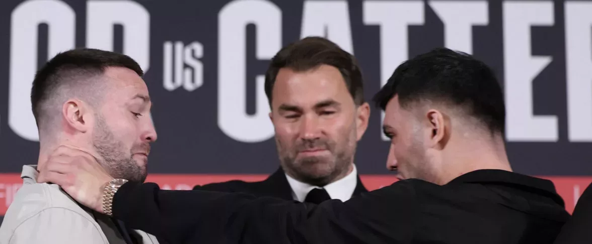 Catterall Grabs Taylor's Throat In Fiery Presser - 'I Can't Wait To Smash His Brains'