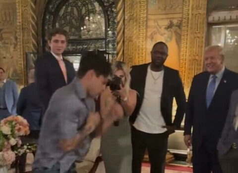 Ryan Garcia Shows Donald Trump His Insane Hand Speed - Fast As Hell, Too Much Power'