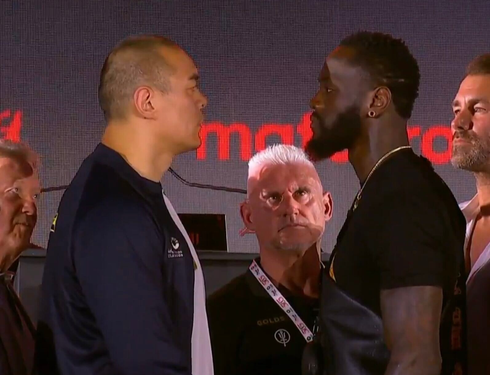 Wilder Stares Down Zhang In Chilling Face Off - 'Someone's Going To Sleep'