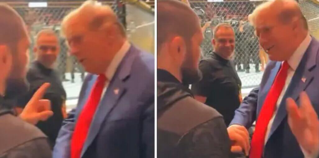 Khabib Squares Up To Trump At UFC 302 - 'Stop All This'