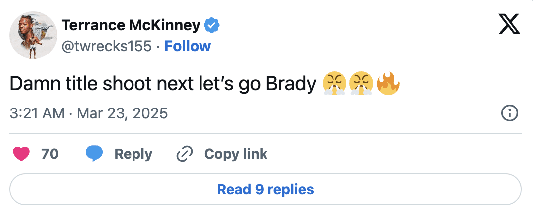 Pros React To Brady Submitting Edwards - 'Title Shot Next' 6