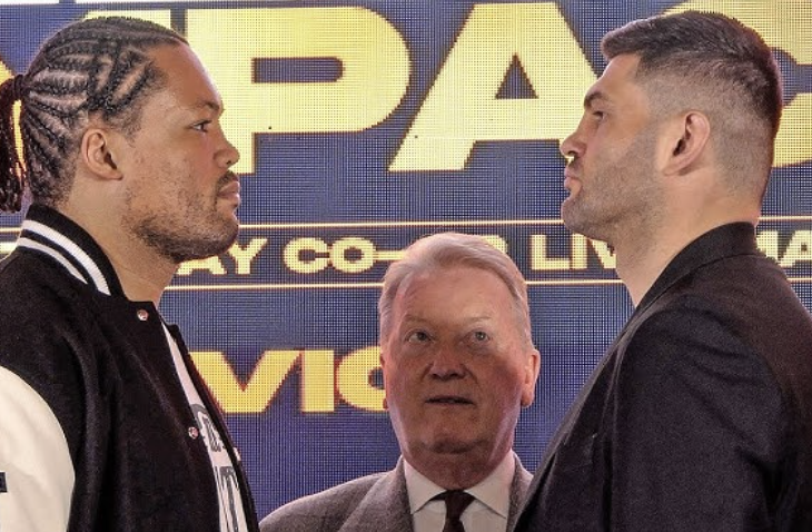Joyce And Hrgovic Exchange Verbals During Presser