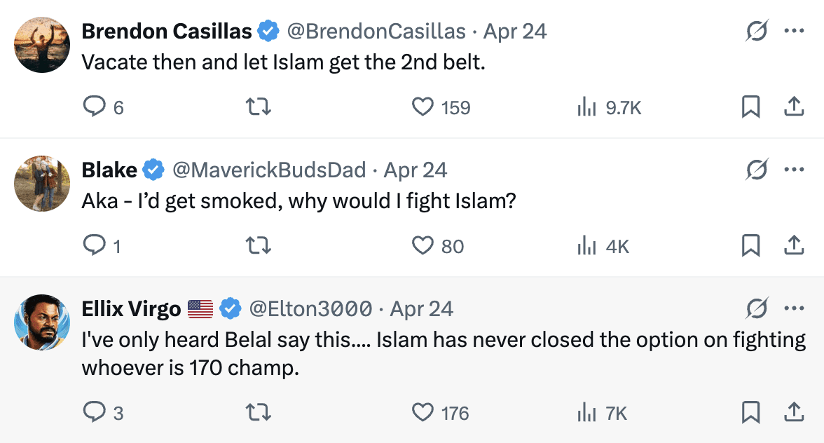 Fans Take Aim At Belal For Ducking Islam - 'Vacate' 2