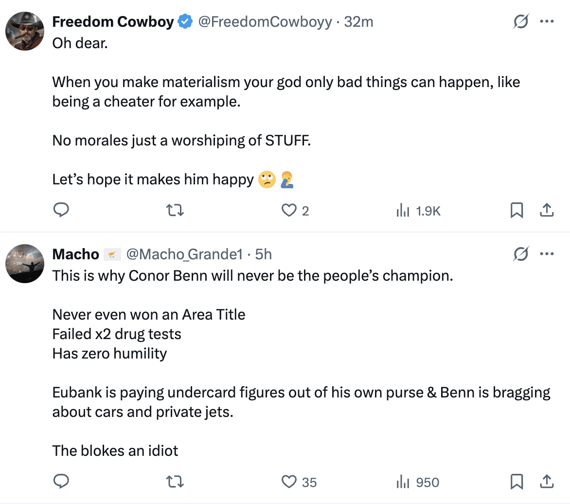 Conor Benn Spends Eubank's Fine On A Rolls Royce; Fans React 2