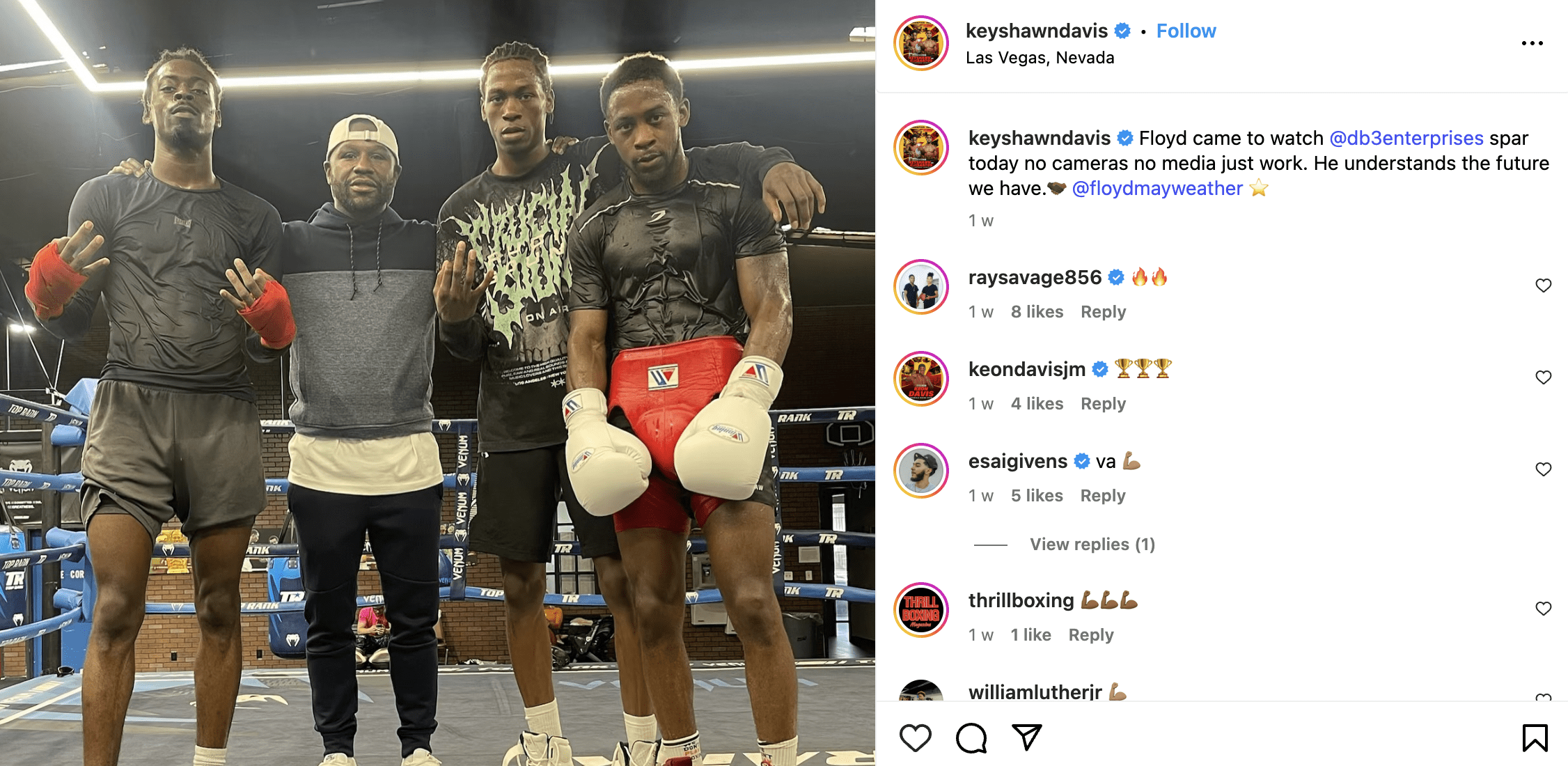 Keyshawn Davis Vs. De Los Santos Preview; Training Photos 2