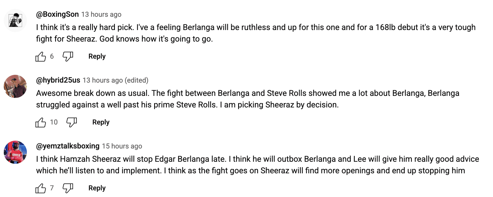 Fans Predict Berlanga Vs. Sheeraz -'Late Stoppage' 1