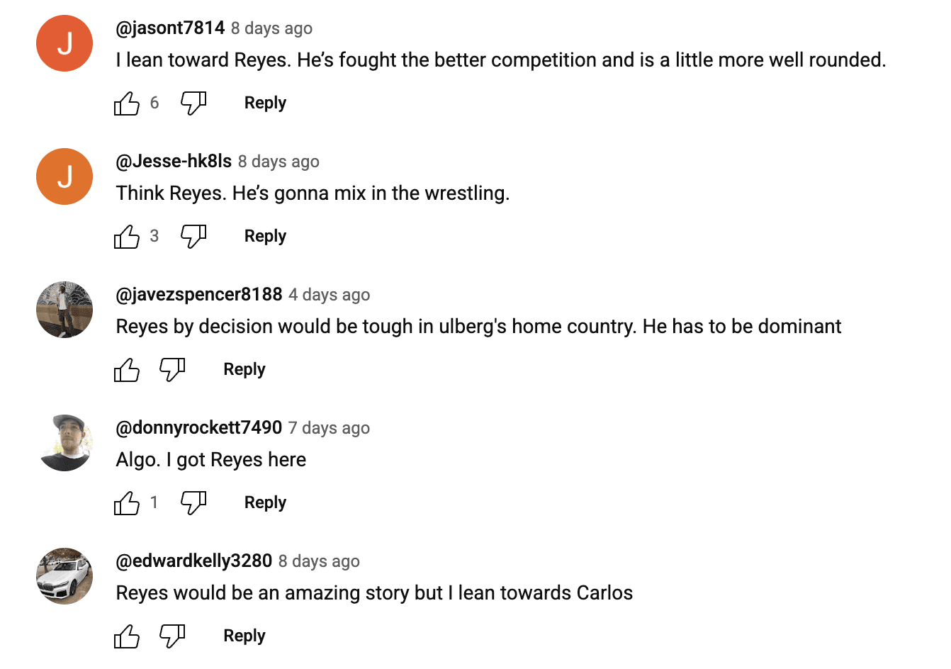 Fans Predict Carlos Ulberg Vs. Dominick Reyes - 'I Lean Towards Him' 1