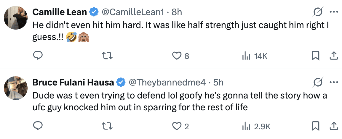 Alex Pereira Slammed For Knocking Out Sparring Partner 1