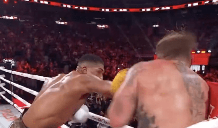 Joshua Knocks Out A Spirited Jake Paul