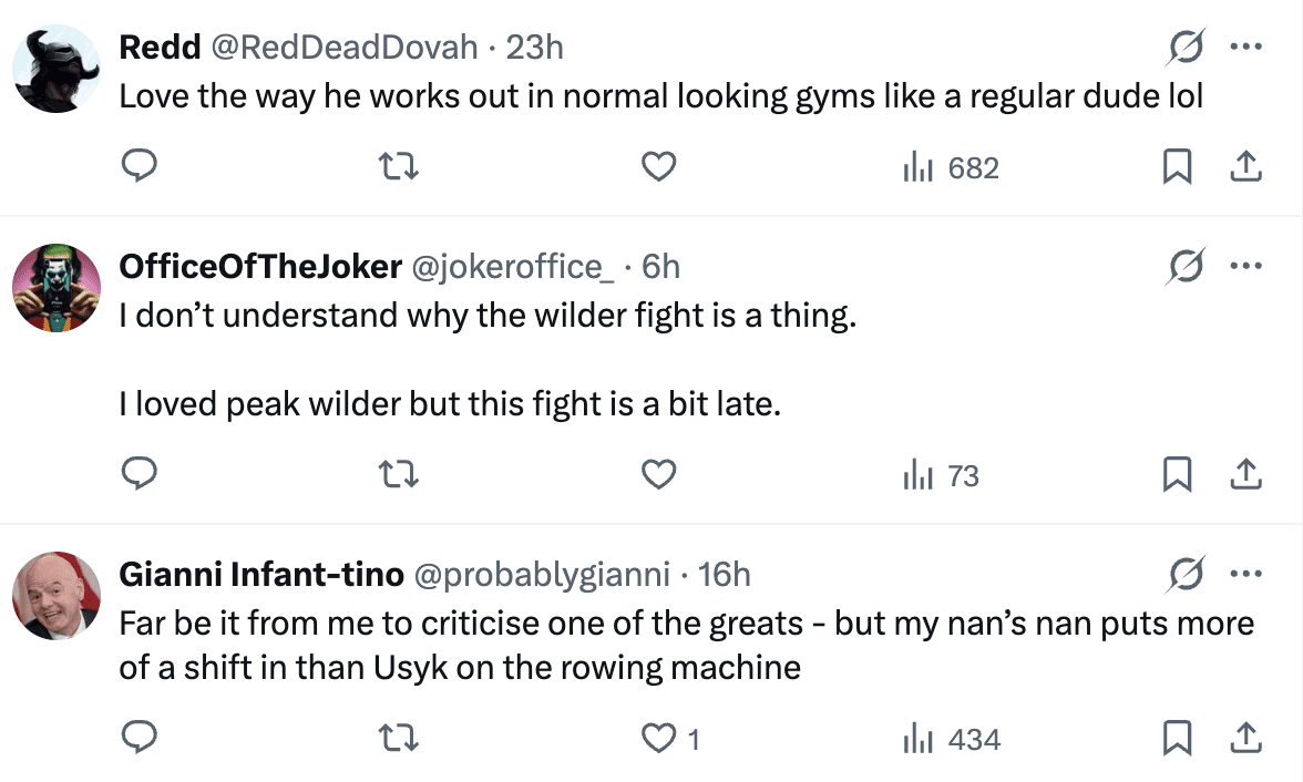 Fans React To Usyk's Training Footage - 'Look At This Monster' 1